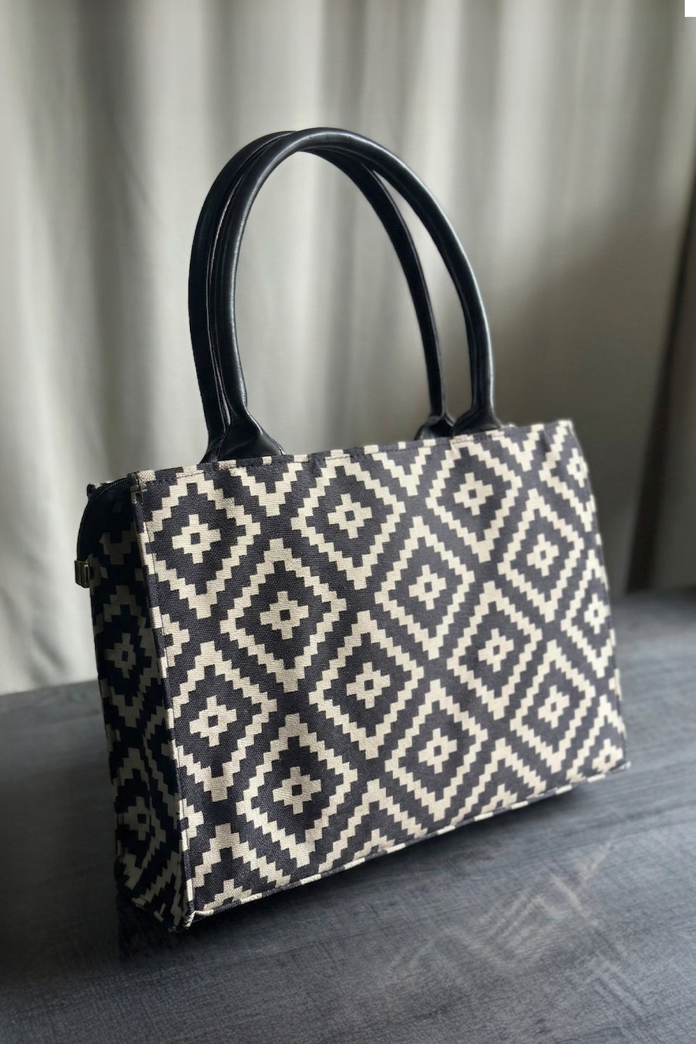 Inaya Canvas Tote Dune Diamond