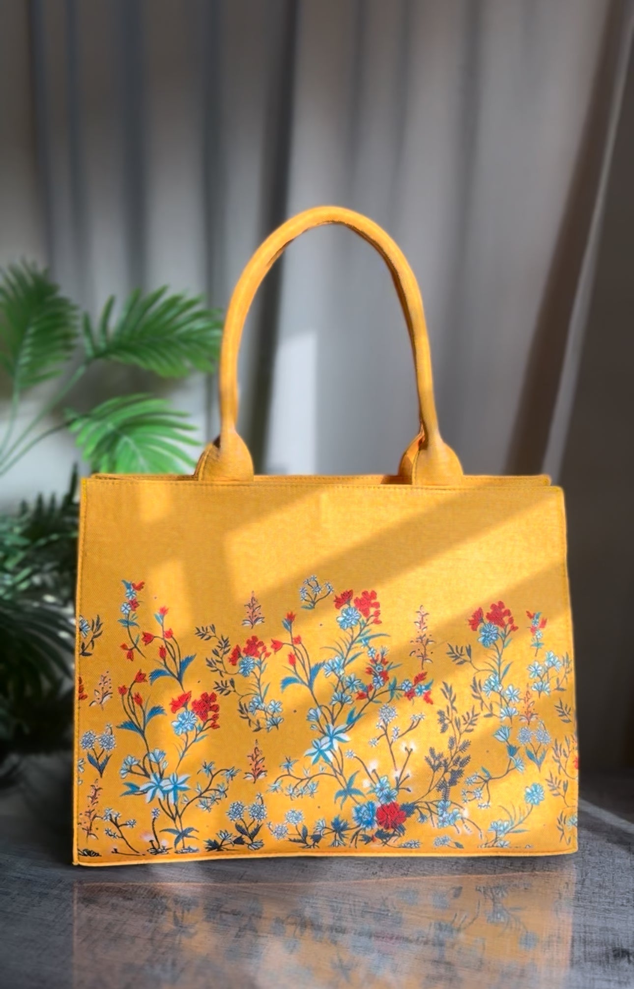 Inaya Canvas Tote Bag Sunbeam Floral