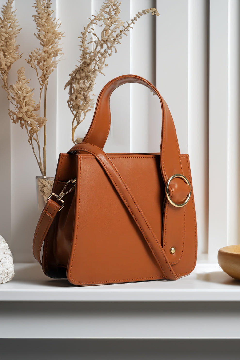 Inaya- Handbag RingBloom - Brown
