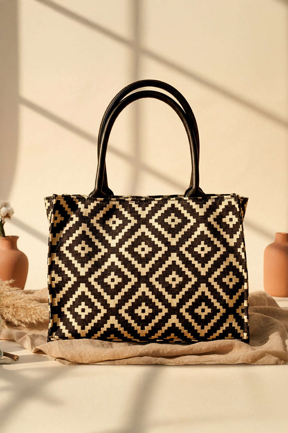 Inaya Canvas Tote Dune Diamond