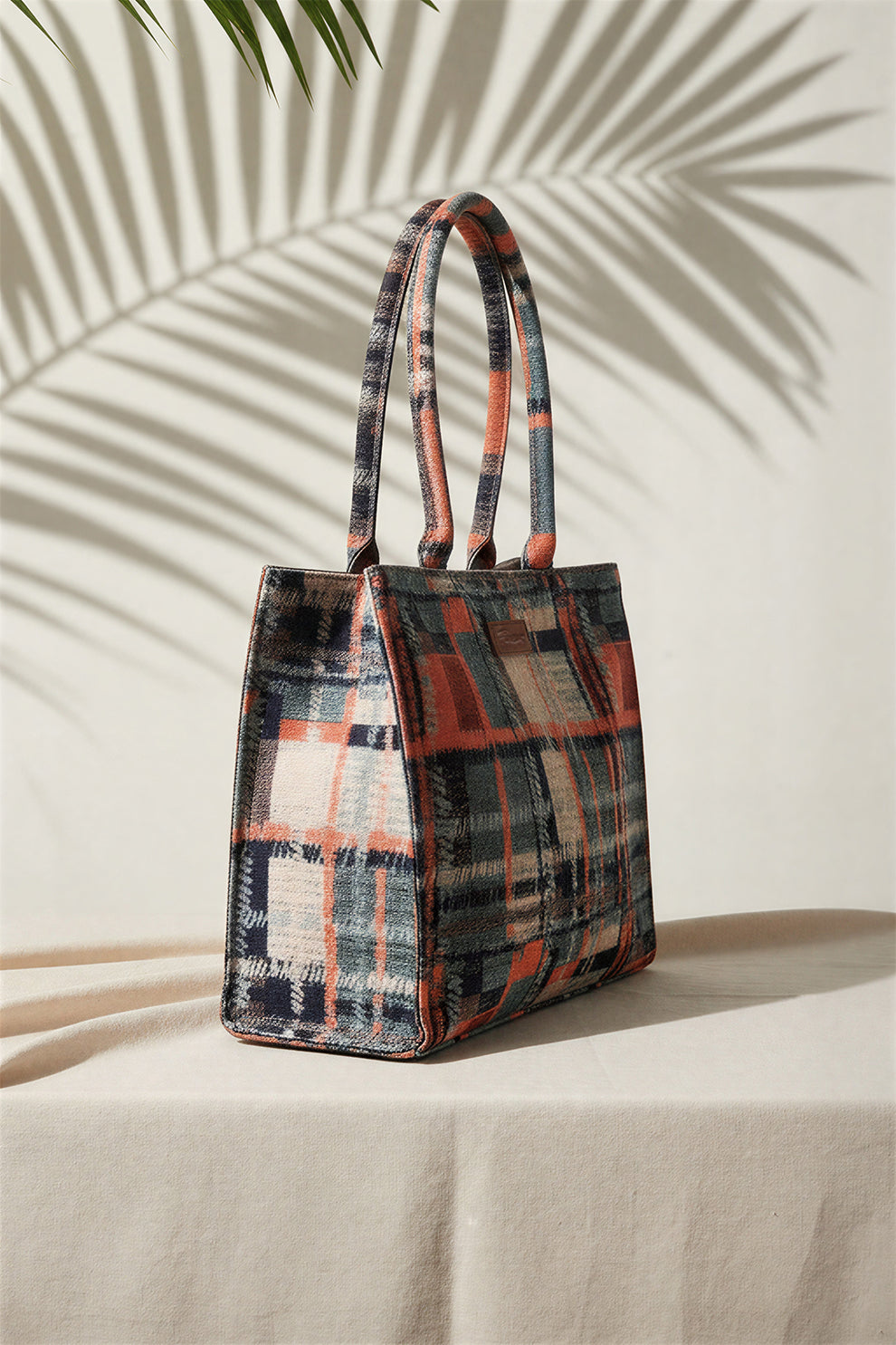 Inaya Canvas Tote Check Mate