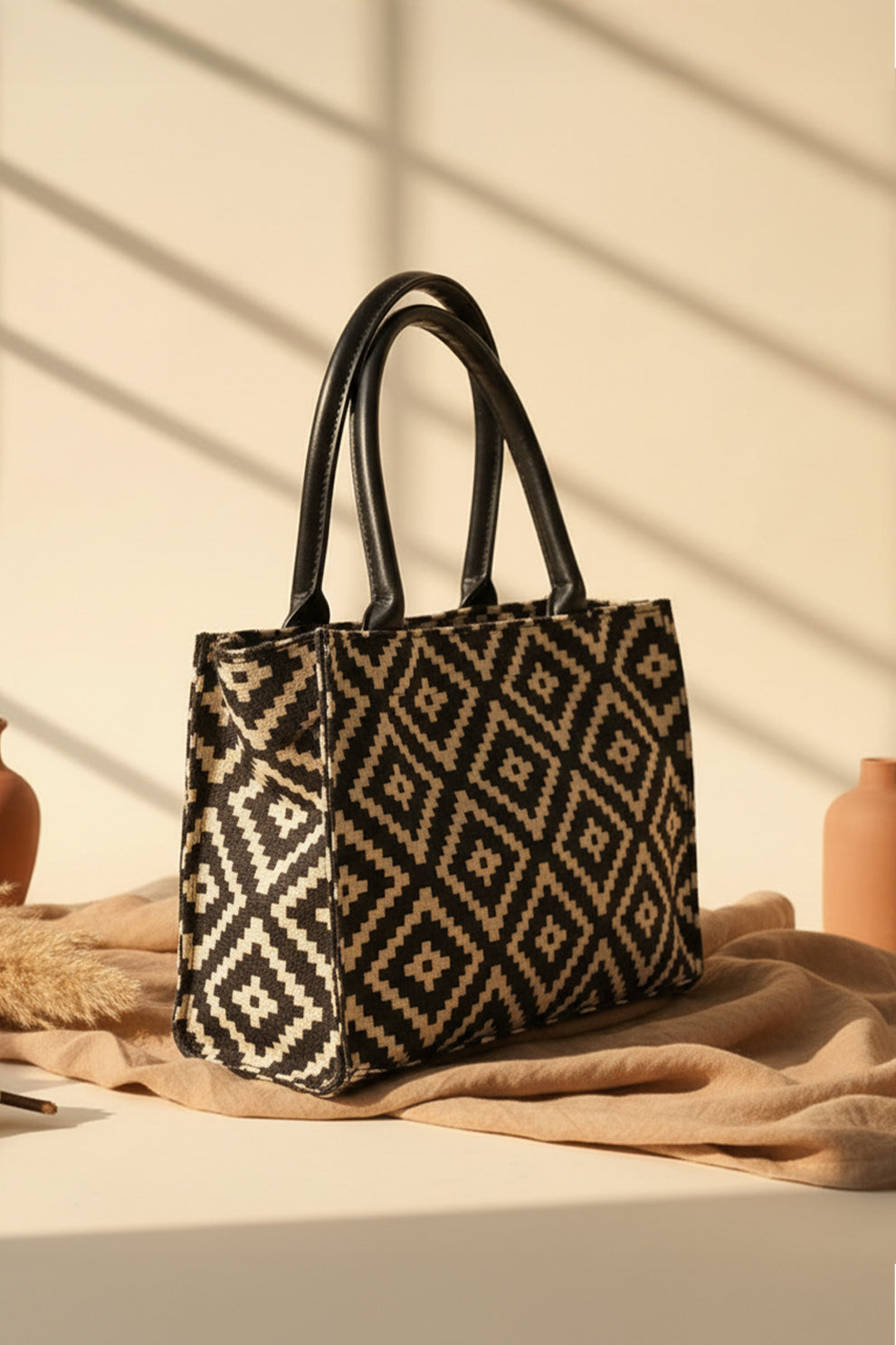 Inaya Canvas Tote Dune Diamond