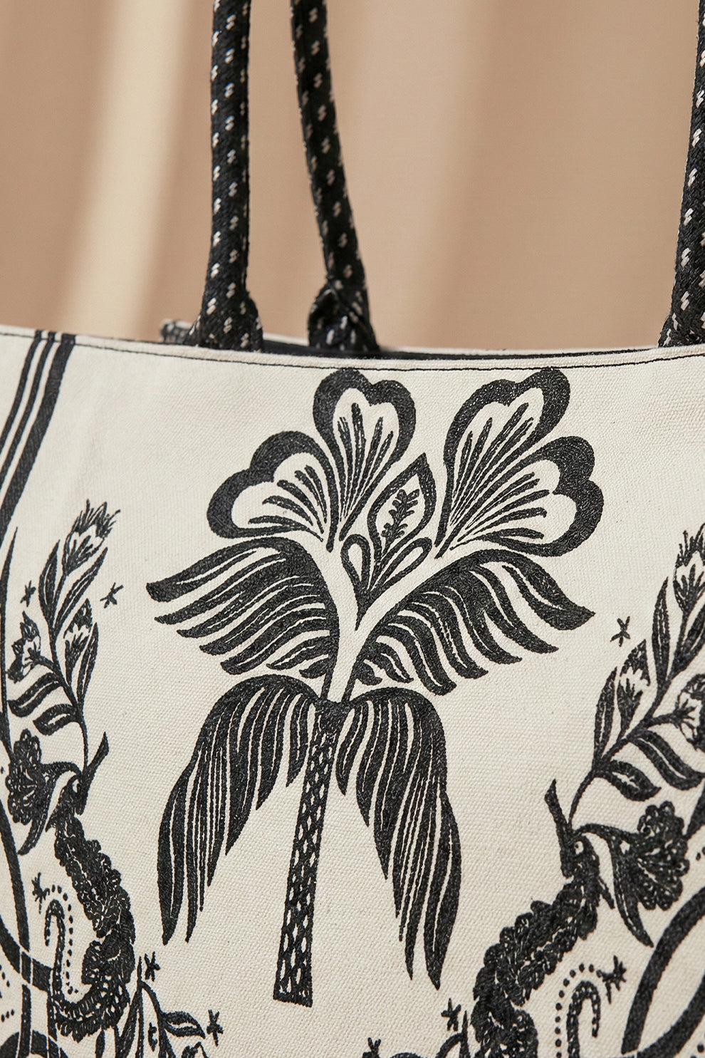 Inaya Canvas Tote Artisan Flora