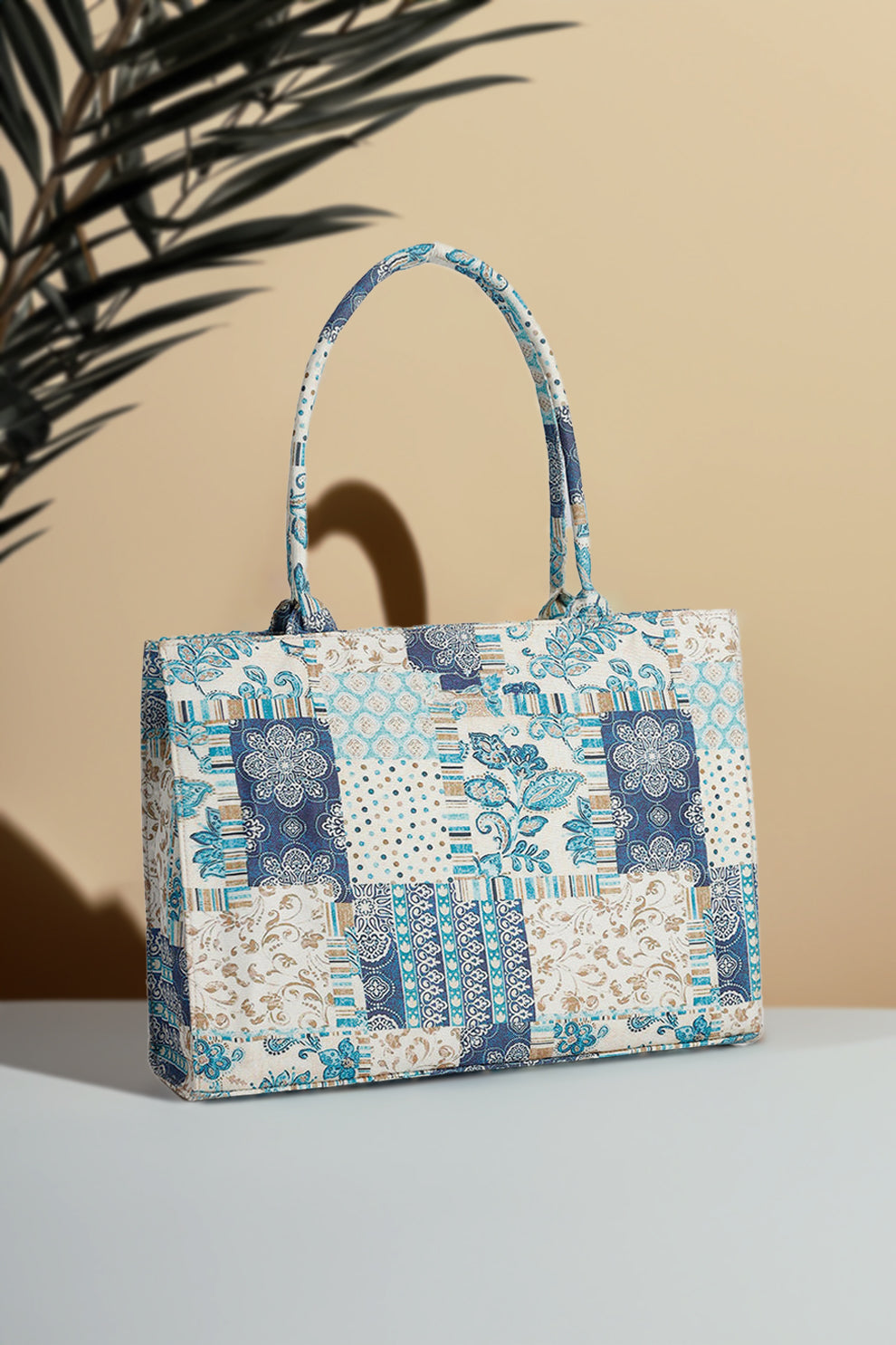 Inaya Canvas Tote Blue Blossom