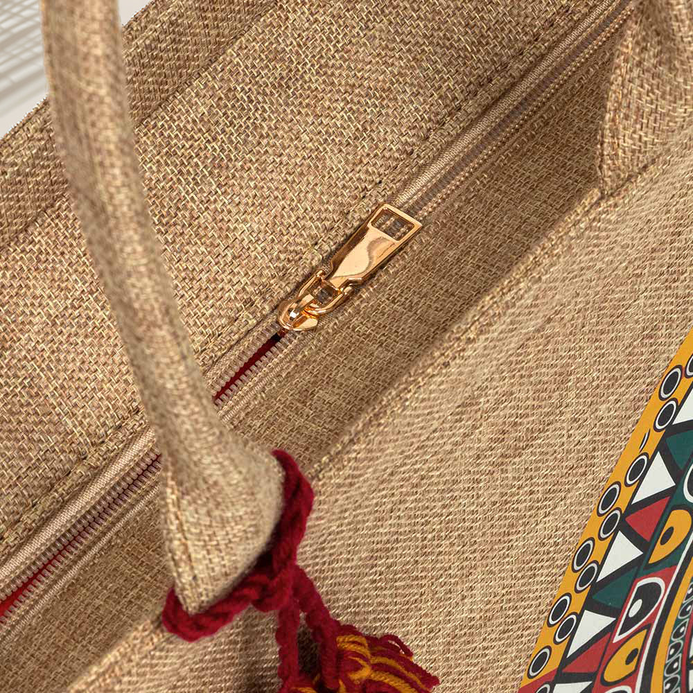 Inaya Canvas Tote Desert Bloom - Beige