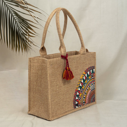 Inaya Canvas Tote Desert Bloom - Beige