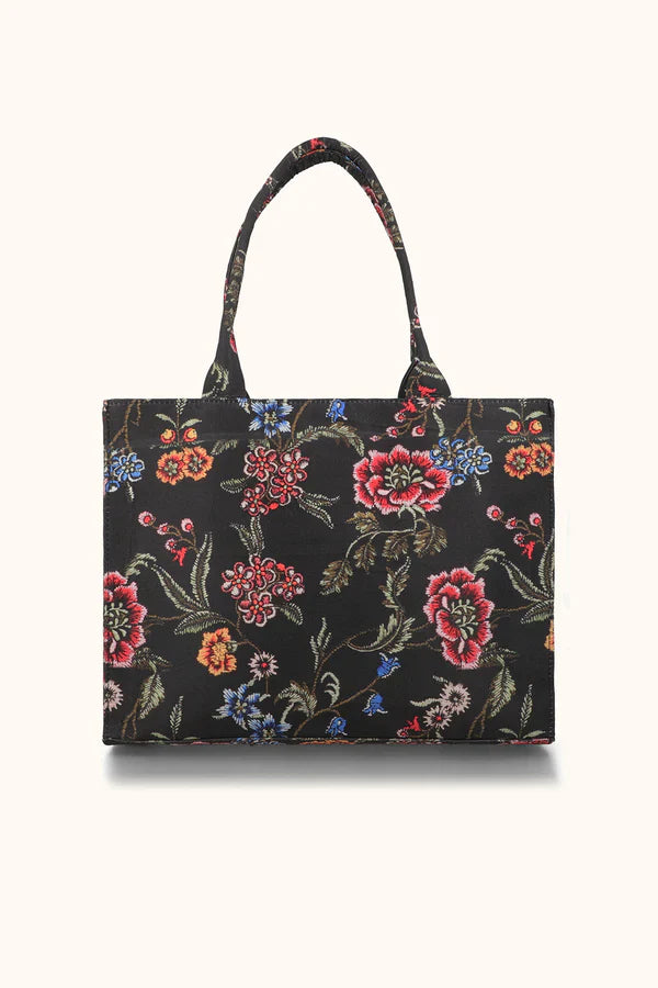 Inaya Canvas Tote Black Multi