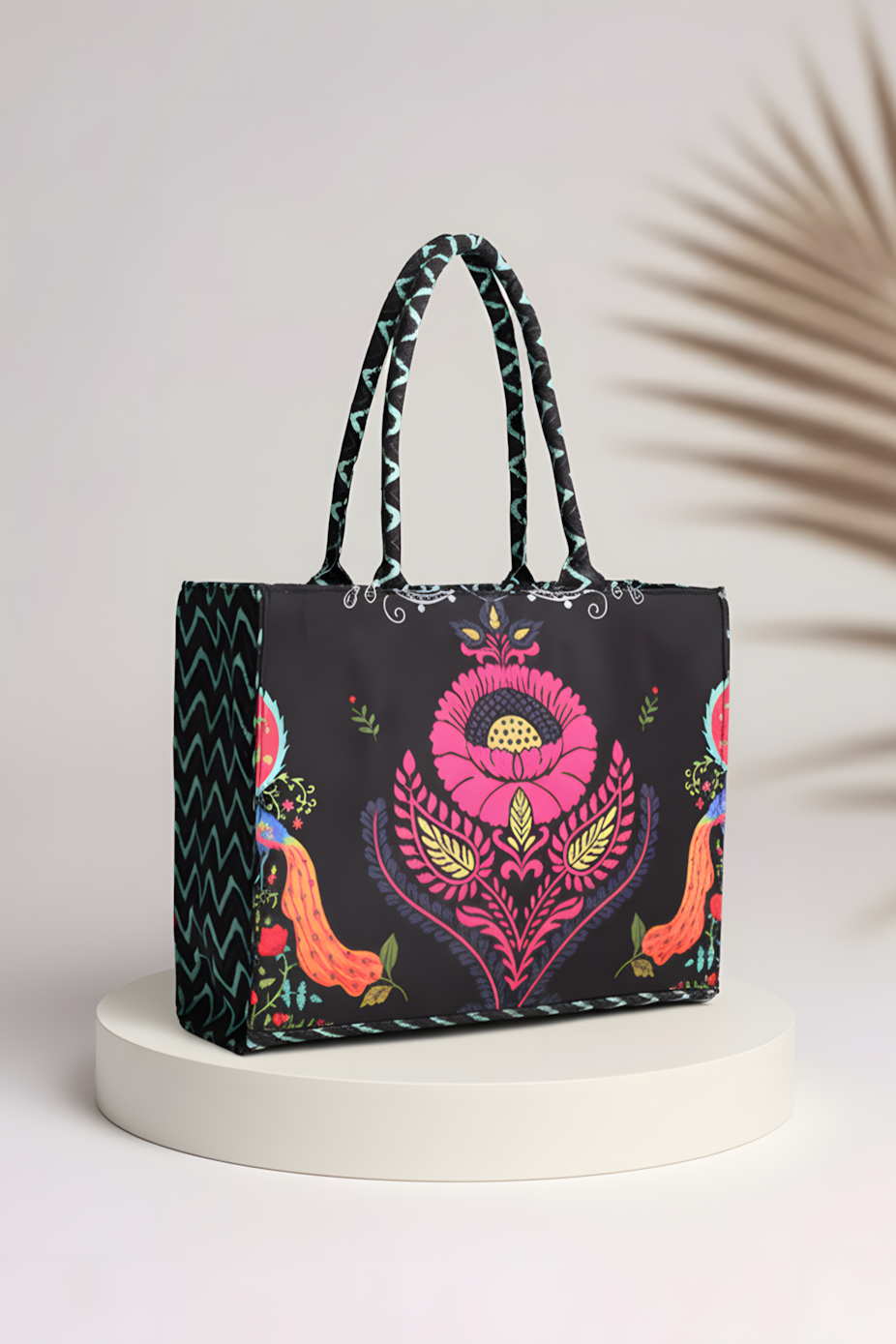 InayaCanvas Tote Festive Bloom